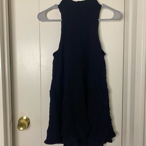 Flowy, high neckline tank